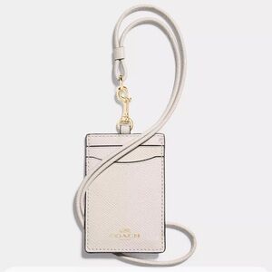 Coach Ivory Card Holder Lanyard
